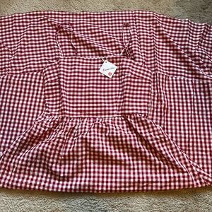 Women’s Maxi Red Gingham Spaghetti Strap Maxi Dress